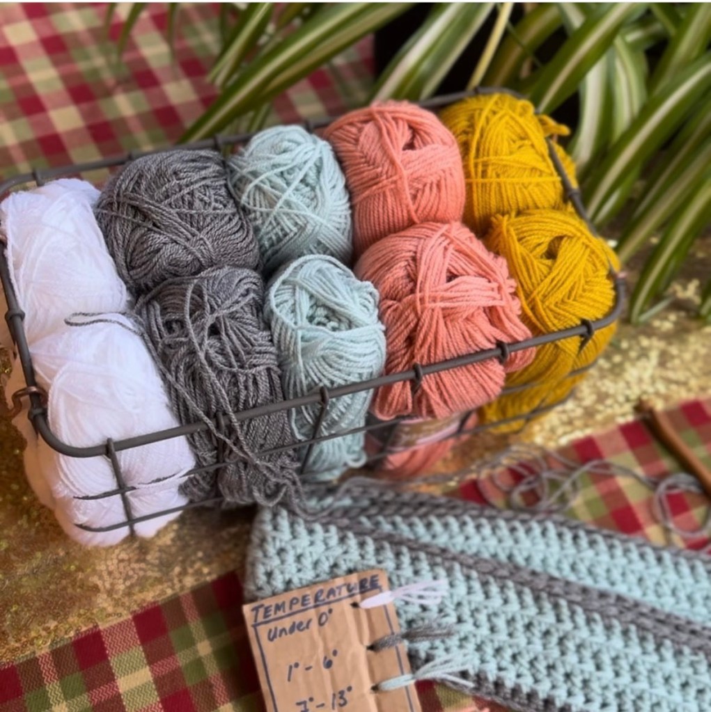 Temperature Blanket Crocheted 