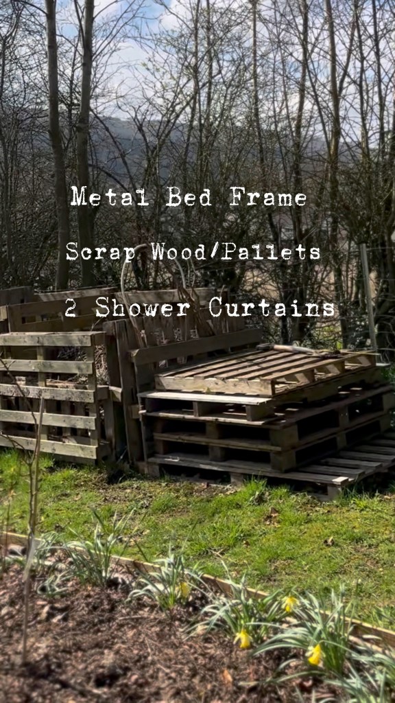 DIY: Cold Frame From A Bed, Pallets & Shower Curtains
