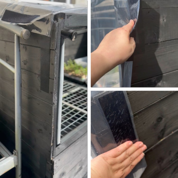 DIY Cold Frame From A Bed, Pallets & Shower Curtains