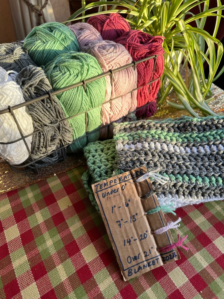 Stitching the Seasons: Tracking Climate with a Temperature Blanket