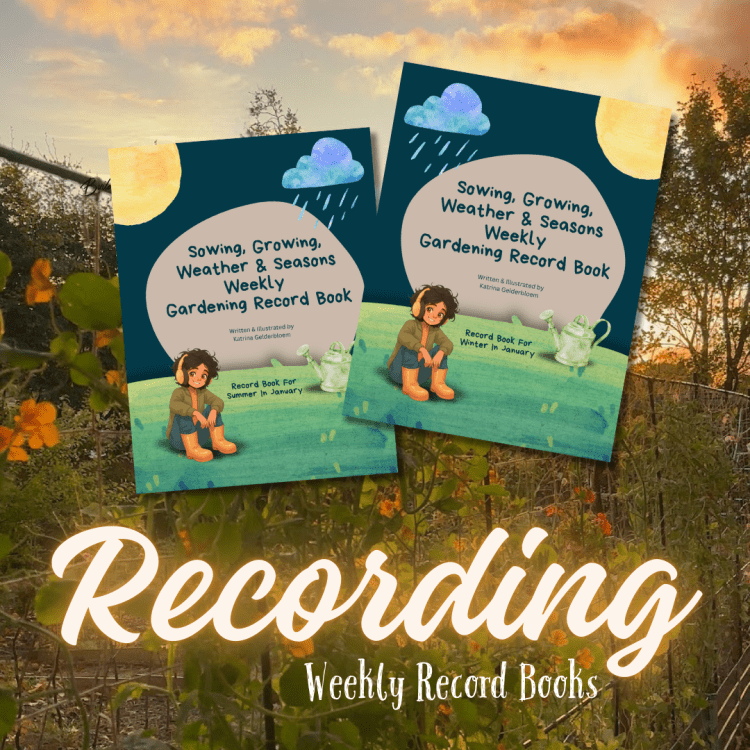 Children's Story Books Autism and Gardening Sowing, Growing, Weather & Seasons Weekly Gardening Record Book