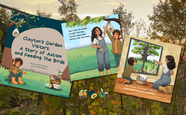 Vol 5 : Clayton's Garden Visitors: A Story of Autism and Feeding The Birds Children's story books on gardening and autism