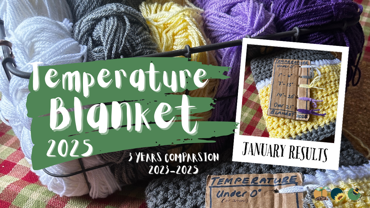 Tracking Climate with a Temperature Blanket (3 Years Comparison -January)