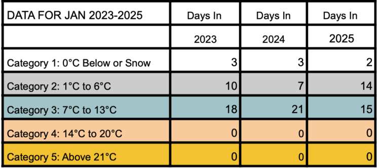 January Temp Blanket 3years -results
