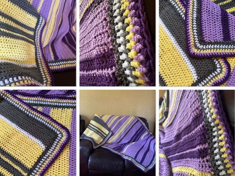 Stitching the Seasons: Tracking Climate with a Temperature Blanket (3 Years Comparison -June)